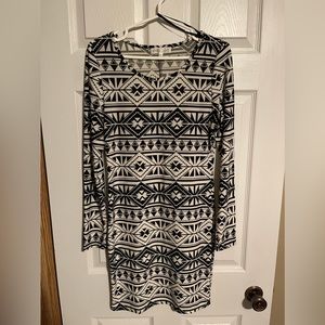 Ladies- Size Large Aztec pattern dress